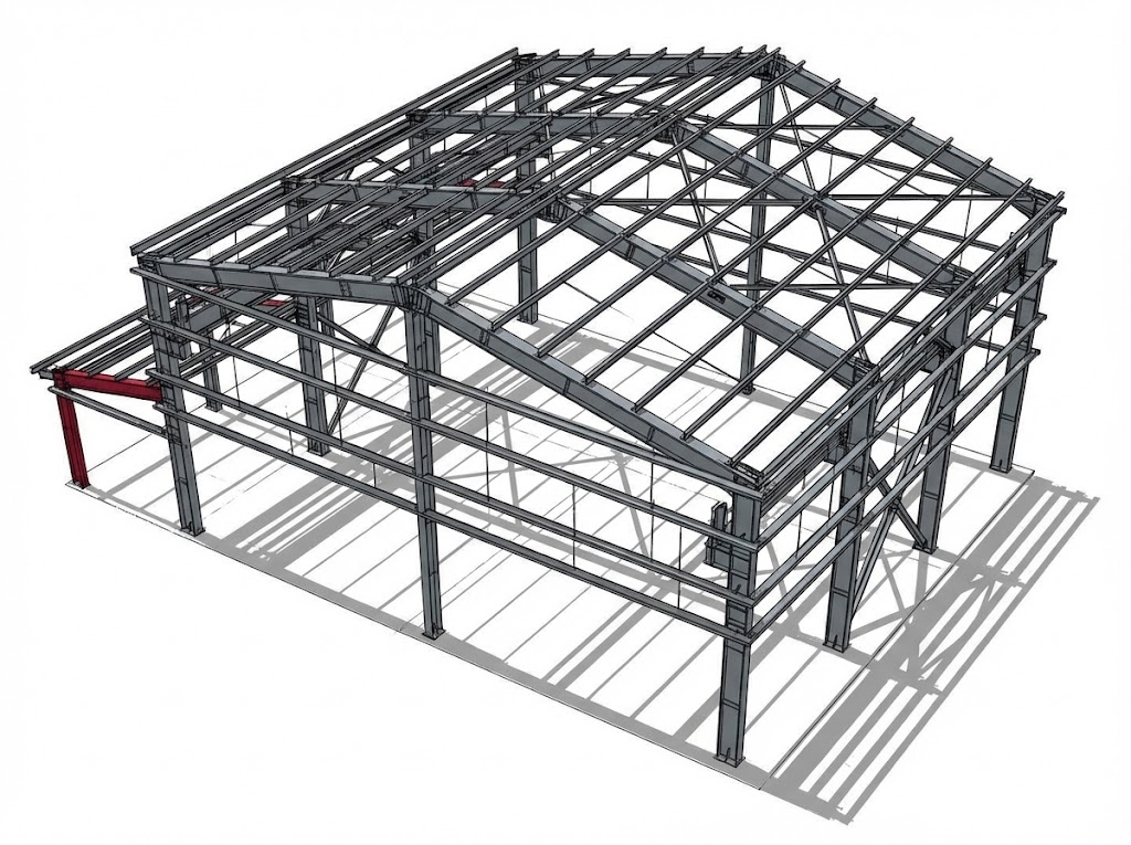 Estructura metálica para bodega